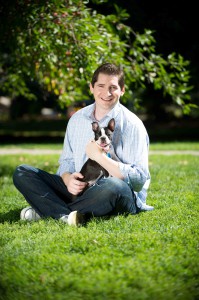 Pet Check's Doug Simon with dog